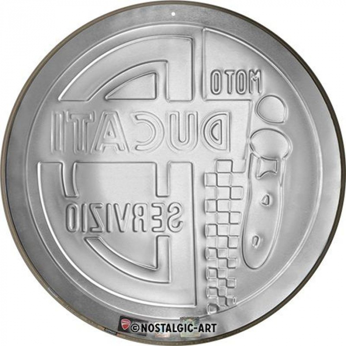 Blechschild Ducati rund 3